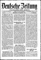 Deutsche Zeitung 19211218 Seite: 1