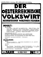 Der österreichische Volkswirt