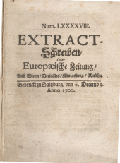 Extract-Schreiben (Europaeische Zeitung)