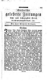 Gothaische gelehrte Zeitungen