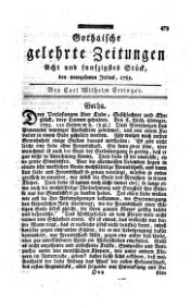 Gothaische gelehrte Zeitungen