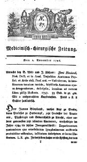 Medicinisch chirurgische Zeitung