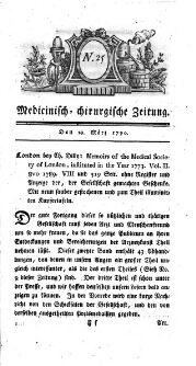 Medicinisch chirurgische Zeitung