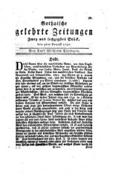 Gothaische gelehrte Zeitungen