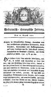 Medicinisch chirurgische Zeitung