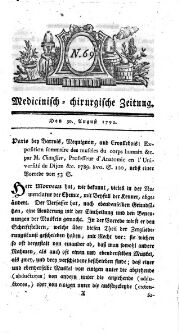 Medicinisch chirurgische Zeitung