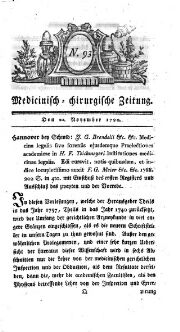 Medicinisch chirurgische Zeitung