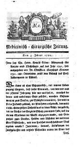 Medicinisch chirurgische Zeitung