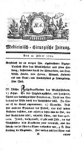 Medicinisch chirurgische Zeitung