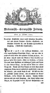 Medicinisch chirurgische Zeitung