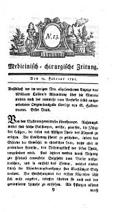 Medicinisch chirurgische Zeitung