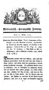 Medicinisch chirurgische Zeitung