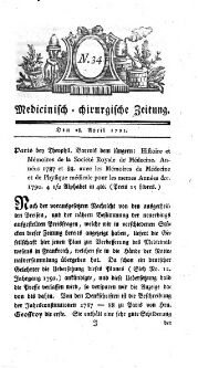 Medicinisch chirurgische Zeitung