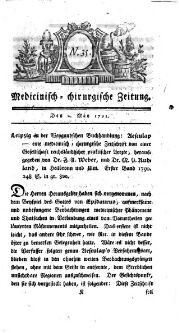 Medicinisch chirurgische Zeitung