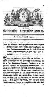 Medicinisch chirurgische Zeitung