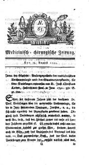 Medicinisch chirurgische Zeitung