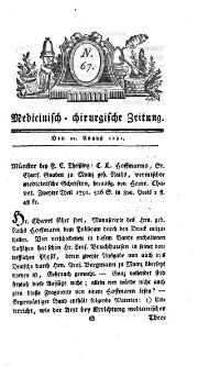 Medicinisch chirurgische Zeitung