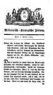 Medicinisch chirurgische Zeitung