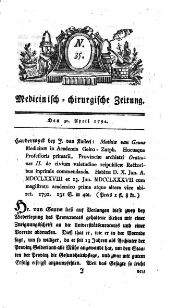 Medicinisch chirurgische Zeitung