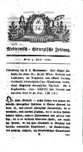 Medicinisch chirurgische Zeitung