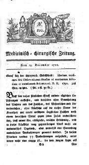 Medicinisch chirurgische Zeitung