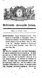 Medicinisch chirurgische Zeitung