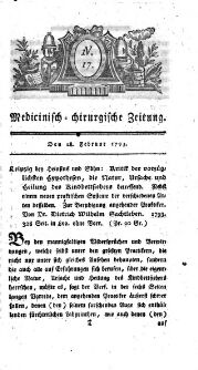 Medicinisch chirurgische Zeitung