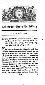 Medicinisch chirurgische Zeitung