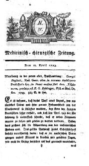 Medicinisch chirurgische Zeitung