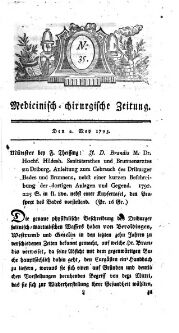 Medicinisch chirurgische Zeitung