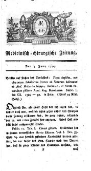 Medicinisch chirurgische Zeitung