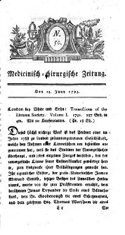 Medicinisch chirurgische Zeitung