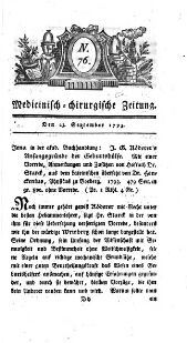 Medicinisch chirurgische Zeitung