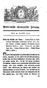 Medicinisch chirurgische Zeitung