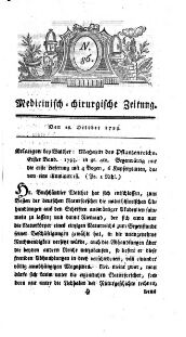 Medicinisch chirurgische Zeitung