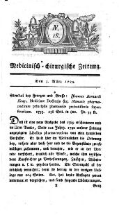 Medicinisch chirurgische Zeitung