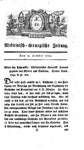 Medicinisch chirurgische Zeitung