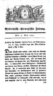 Medicinisch chirurgische Zeitung