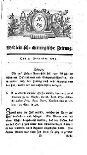 Medicinisch chirurgische Zeitung