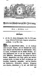 Medicinisch chirurgische Zeitung