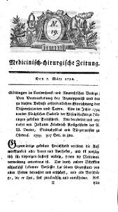 Medicinisch chirurgische Zeitung