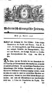 Medicinisch chirurgische Zeitung