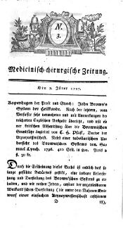 Medicinisch chirurgische Zeitung