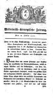 Medicinisch chirurgische Zeitung