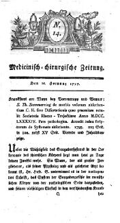 Medicinisch chirurgische Zeitung