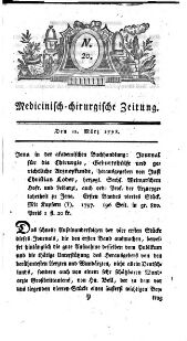 Medicinisch chirurgische Zeitung