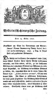Medicinisch chirurgische Zeitung