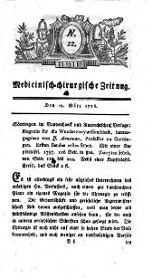 Medicinisch chirurgische Zeitung