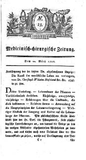 Medicinisch chirurgische Zeitung