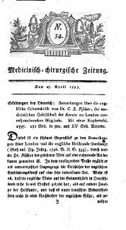 Medicinisch chirurgische Zeitung